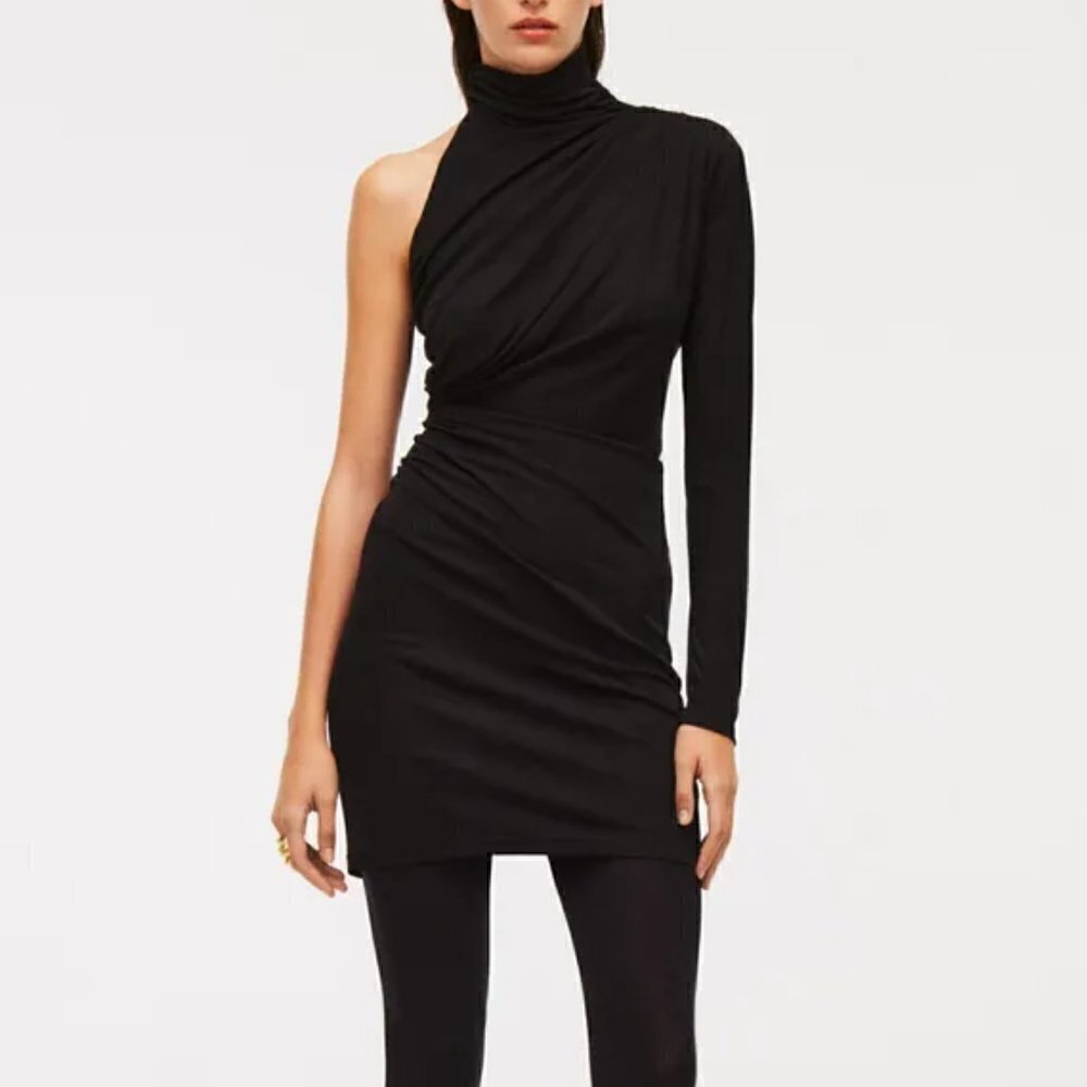 ZARA LIMITED EDITION DRESS WITH DRAPED DETAIL